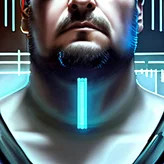 00039-2502982780-cyberpunk, armitage, closeup portrait of CharlyAmaralFace, brown buzzcut, cyborg, dramatic light, city background, sunset, dysto.png