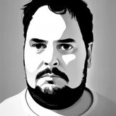 00099-1792318859-CharlyAmaralFace, black eye - patch, close - up portrait, plain white tshirt, powerfull, intricate, elegant, volumetric lighting.png