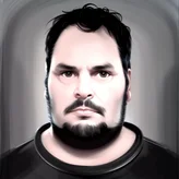 00100-1792318860-CharlyAmaralFace, black eye - patch, close - up portrait, plain white tshirt, powerfull, intricate, elegant, volumetric lighting.png