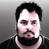 00111-1792318851-CharlyAmaralFace, black eye - patch, close - up portrait, plain white tshirt, powerfull, intricate, elegant, volumetric lighting.png