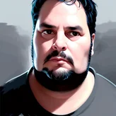 00133-1792318853-CharlyAmaralFace, black eye - patch, close - up portrait, plain white tshirt, powerfull, intricate, elegant, volumetric lighting.png