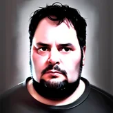 00140-1792318860-CharlyAmaralFace, black eye - patch, close - up portrait, plain white tshirt, powerfull, intricate, elegant, volumetric lighting.png