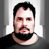 00150-1792318870-CharlyAmaralFace, black eye - patch, close - up portrait, plain white tshirt, powerfull, intricate, elegant, volumetric lighting.png