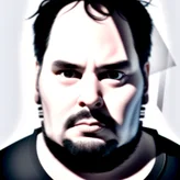 00155-1792318875-CharlyAmaralFace, black eye - patch, close - up portrait, plain white tshirt, powerfull, intricate, elegant, volumetric lighting.png