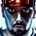 00034-2502982744-cyberpunk, armitage, closeup portrait of CharlyAmaralFace, brown buzzcut, cyborg, dramatic light, city background, sunset, dysto.png