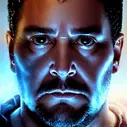 00042-2502982783-cyberpunk, armitage, closeup portrait of CharlyAmaralFace, brown buzzcut, cyborg, dramatic light, city background, sunset, dysto.png