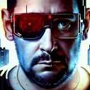 00046-2502982781-cyberpunk, armitage, closeup portrait of CharlyAmaralFace, brown buzzcut, cyborg, dramatic light, city background, sunset, dysto.png