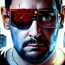 00052-2502982781-cyberpunk, armitage, closeup portrait of CharlyAmaralFace, brown buzzcut, cyborg, dramatic light, city background, sunset, dysto.png